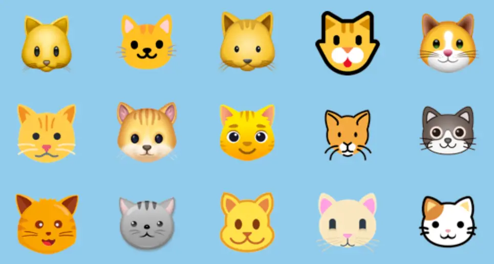 What does the cat emoji mean