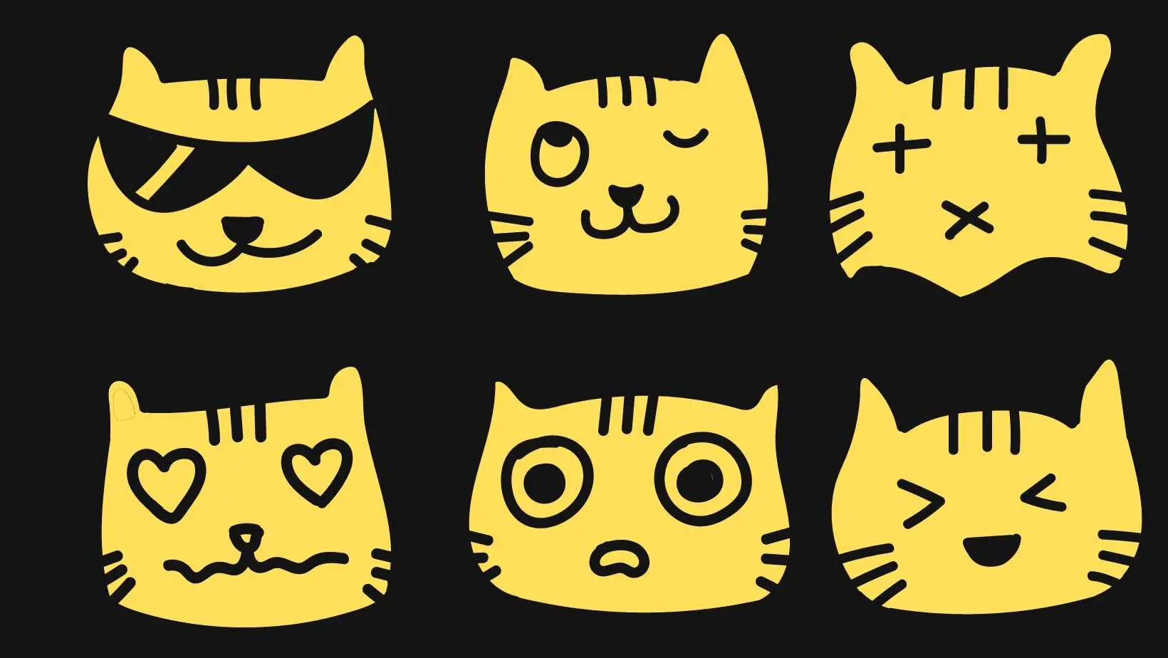 What does the cat emoji mean? Sweet cat emojis